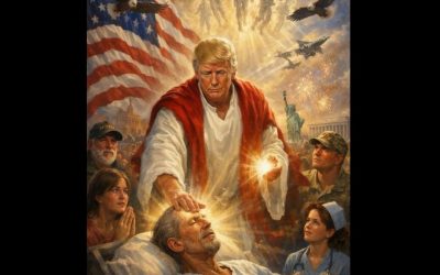 Trump sfidează Vaticanul: Imagine controversată cu el ca Isus, avioane de luptă