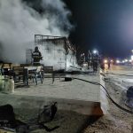 Incendiu devastator la un fast-food din Cluj, în toiul nopții