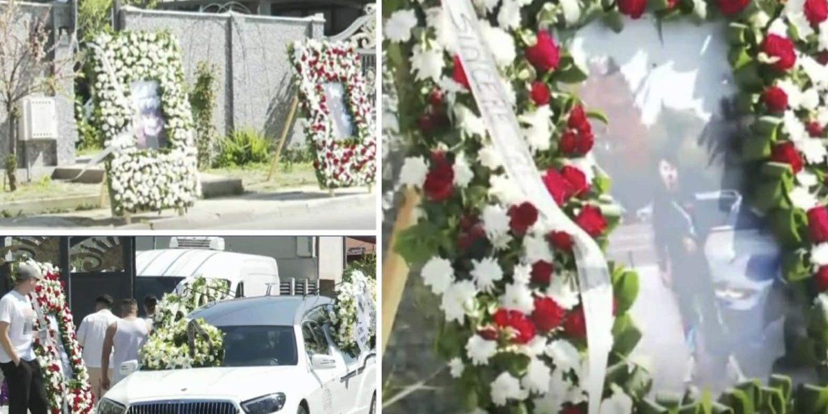 Durere la înmormântarea lui David, tânărul mort în accidentul din Snagov
