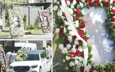 Durere la înmormântarea lui David, tânărul mort în accidentul din Snagov