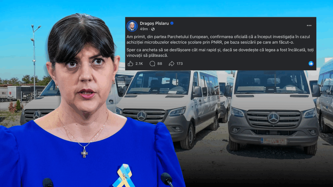 Ancheta EUROPEANĂ, condusă de KOVESI, în cazul microbuzelor electrice din România