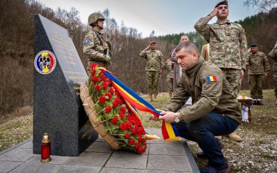 Lari Brînzan, cu lacrimi în Bosnia: Omage pentru eroul căzut după ’90