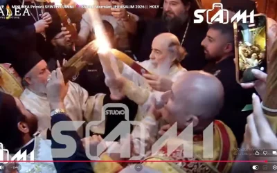 Lumina Sfântă, aprinsă la Ierusalim: speranță la Biserica Sfântului Mormânt, în ciuda conflictelor