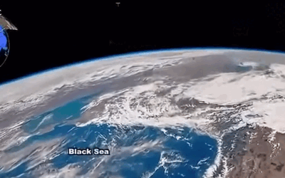 Astronauții NASA au pozat uluitoarea Deltă a Dunării și Marea Neagră din orbită