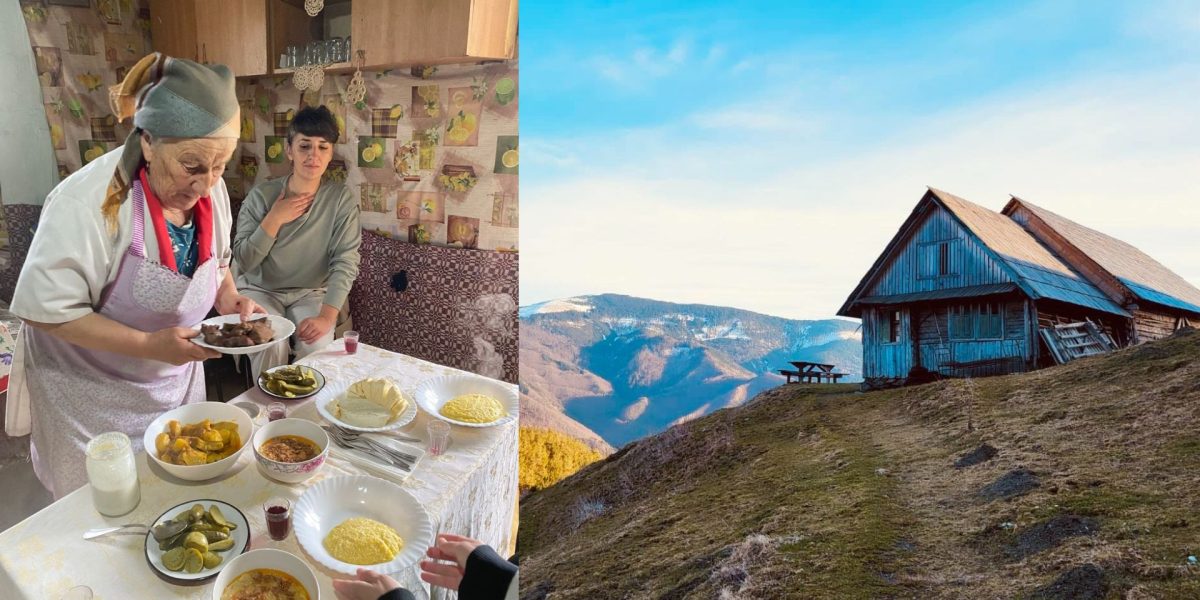 Maria Hoadrea, bunica din Țara Colibelor, îi așteaptă pe turiști cu bucate alese