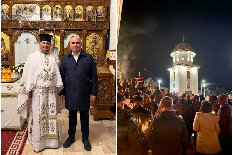 Bolojan, la Înviere: Premierul a participat la slujba din Sânmartin, Bihor
