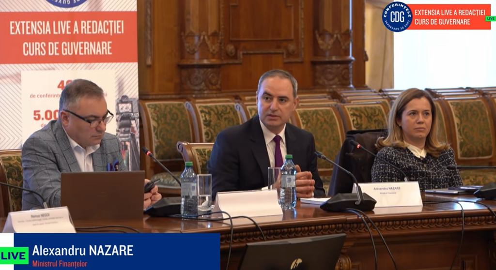 Bugetul României: Deficit de 1% din PIB în T1, anunță ministrul Finanțelor la CDG