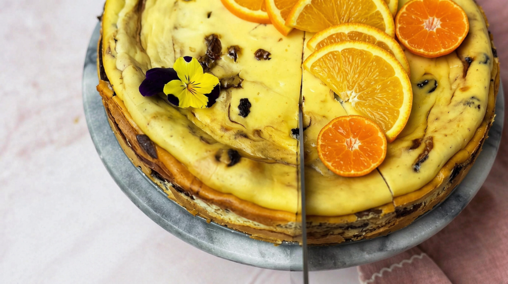 Desertul perfect de weekend: cremă fină cu brânză și portocale