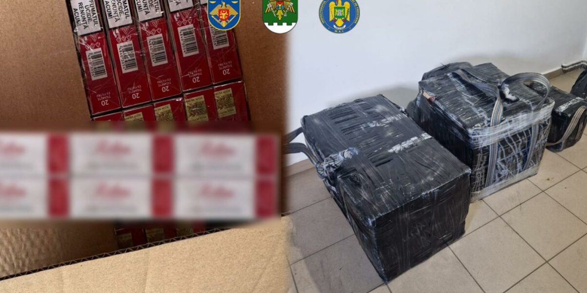 Rețea de contrabandă cu țigări, lovită în Moldova. Poliția de Frontieră Română a ajutat