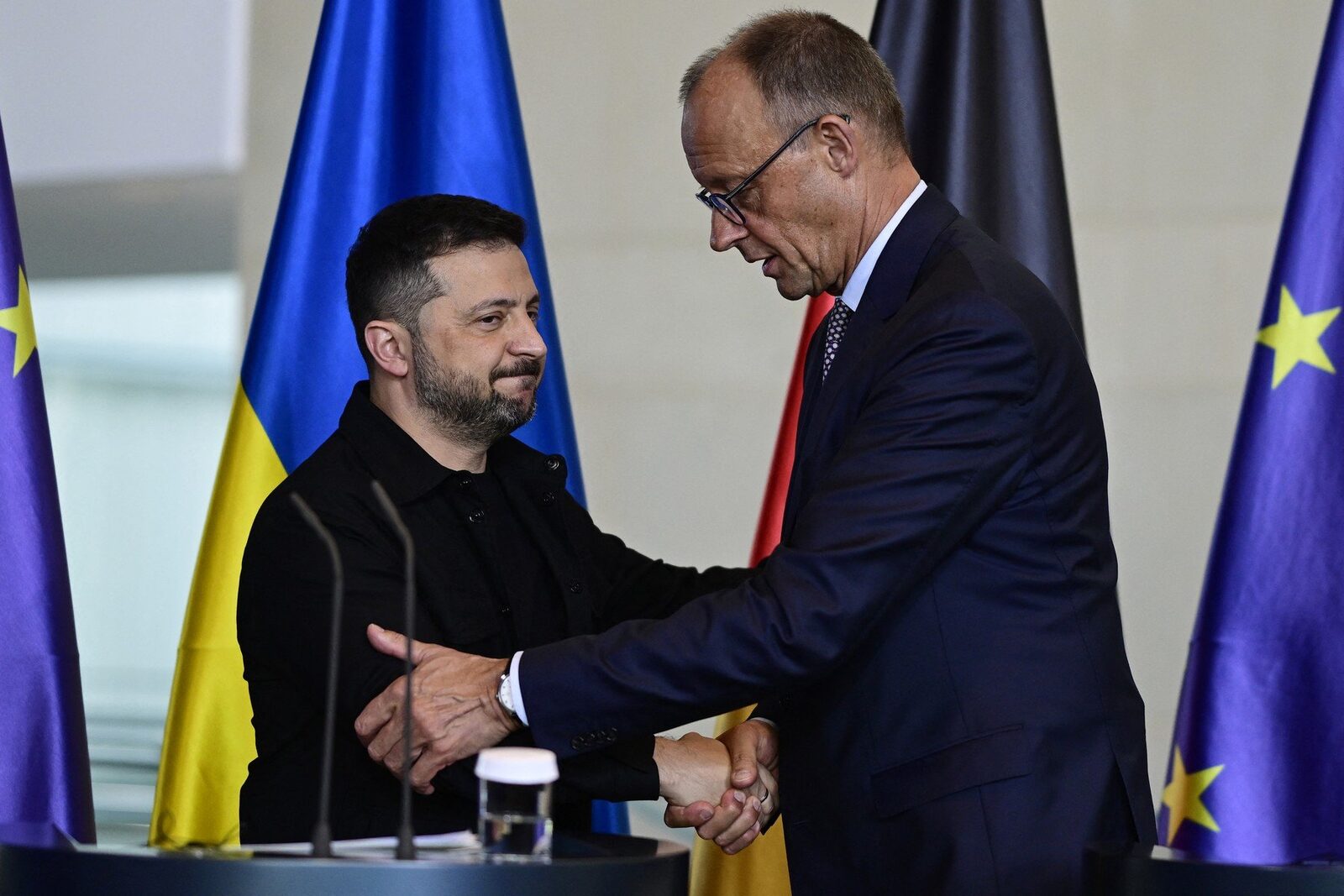 Zelenski și Merz la Berlin: Ajutor financiar și militar pentru Ucraina