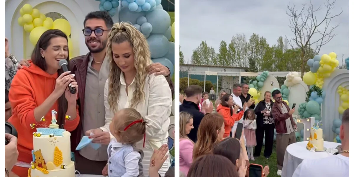 Amir, fiul Claudiei Puican și al lui Nicoară, a ales de pe tavă la tăierea moțului