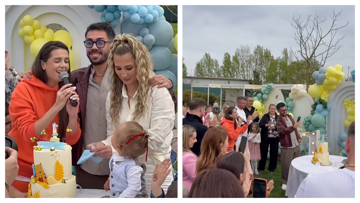 Amir, fiul Claudiei Puican și al lui Nicoară, a ales de pe tavă la tăierea moțului