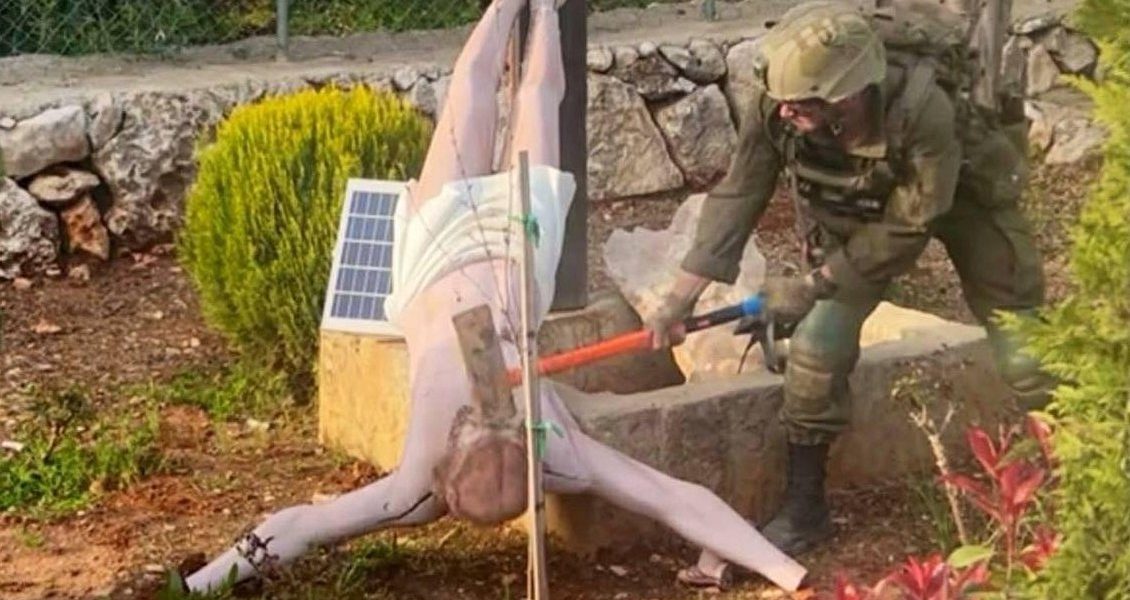 Soldat ISRAELIAN, sancționat drastic după ce a vandalizat statuia lui IISUS din Liban