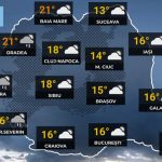 Prognoza meteo: Ploi, ninsoare la munte și temperaturi de 22 de grade în România