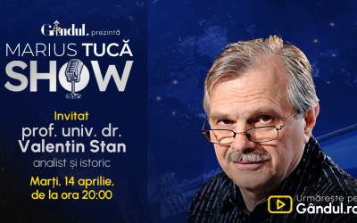 Marius Tucă revine pe Gândul: Prof. Valentin Stan, invitat marți la 20:00!