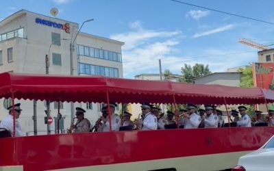 Directorul STB, Andrei Dinculescu, la Parada Tramvaielor din București