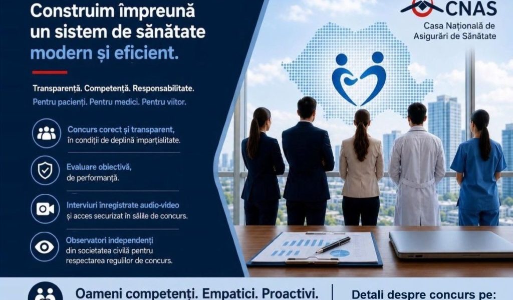Șefii CAS, pe criterii noi: CNAS promite evaluare fără „ingerințe politice”