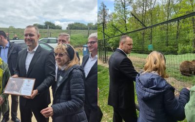 Nawrocki, la Zărnești: A adoptat un urs! Vizită la sanctuar