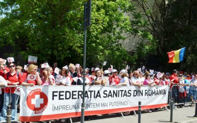 Sănătate în stradă: Protest masiv față de legea salarizării
