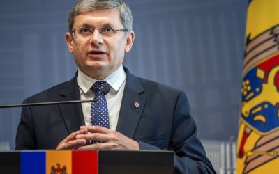 Grosu, președintele Parlamentului de la Chișinău, la București, cu Nicușor Dan