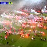 Haos total la derby-ul Slavia – Sparta: meci anulat în minutul 90+7, jucător lovit
