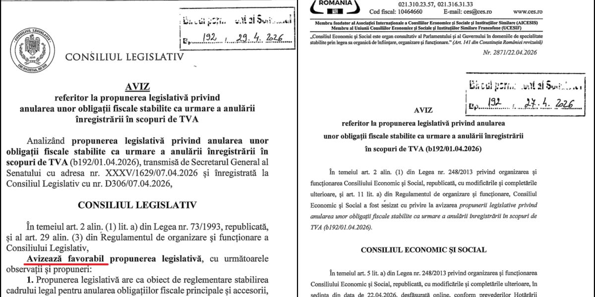 Amnistie fiscală pentru firme: ANAF cere TVA, Senatul dă undă verde