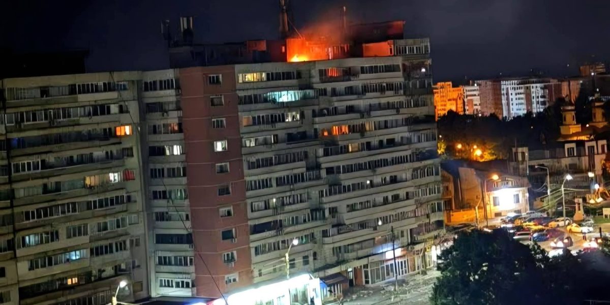 Dronă prăbușită la Galați: Explozie puternică peste bloc, cel mai grav incident