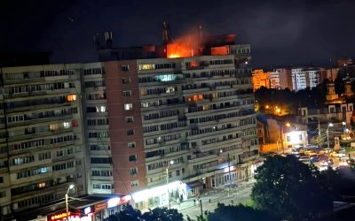 Dronă prăbușită la Galați: Explozie puternică peste bloc, cel mai grav incident