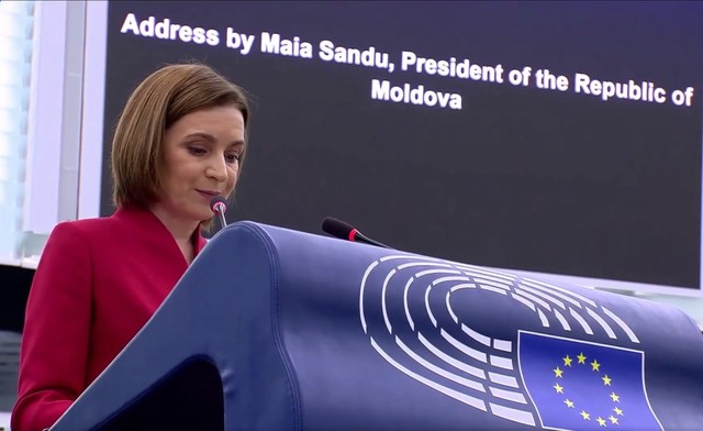 Maia Sandu, decorată cu Ordinul European: „Distincția e a moldovenilor”