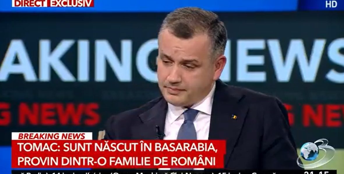 Tomac: Cetățenie moldovenească în loc de ucraineană. Premierul, plâns la Antena 3