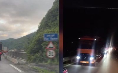 Valea Oltului, blocată azi-noapte. Șoferi, ostatici-itumor