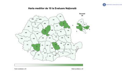 Doar 7 elevi au 10 la Evaluarea Națională 2026
