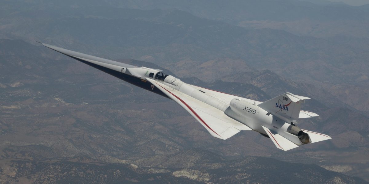 Avionul X-59, cel mai rapid din lume, a depășit bariera sunetului