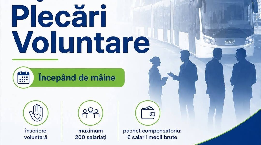 Directorul STB anunță program de plecări voluntare