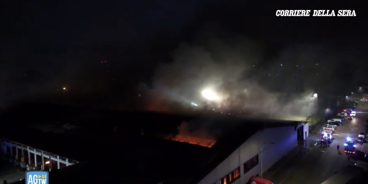 Milano în flăcări: Incendiu uriaș la Bartolini, explozii și fum sufocant