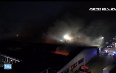 Milano în flăcări: Incendiu uriaș la Bartolini, explozii și fum sufocant