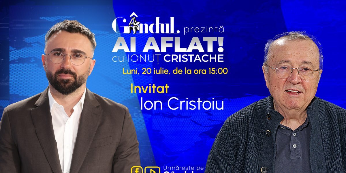 Cristache îl aduce pe Cristoiu live la Gândul, luni