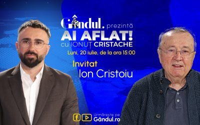 Cristache îl aduce pe Cristoiu live la Gândul, luni