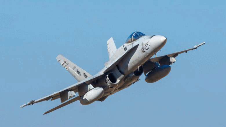 Spania trimite șapte F-18 în țara noastră