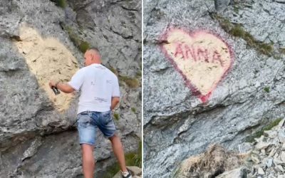 Identitate dezvăluită: Amatorului de pe Transfăgărășan, prins cu declarație pe stâncă