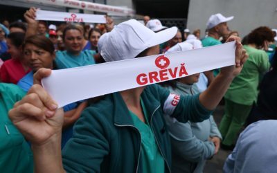 Sănătate în grevă: sute de operații amânate, proteste pe stradă