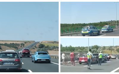 Accident blocat Autostrada Soarelui: șase mașini, trafic dat peste cap