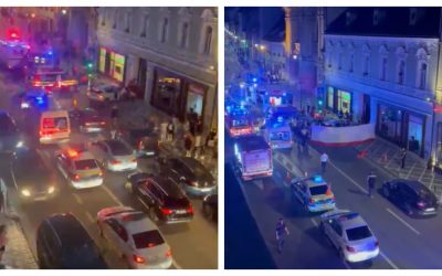 Epilepsie, șoferul a lovit pietoni pe trotuarul din Brașov