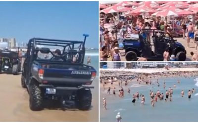 Litoral sub steag roșu: Jandarmii scot turiștii din apă