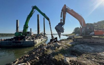 România blochează Dunărea cu pietre pentru reactoarele nucleare