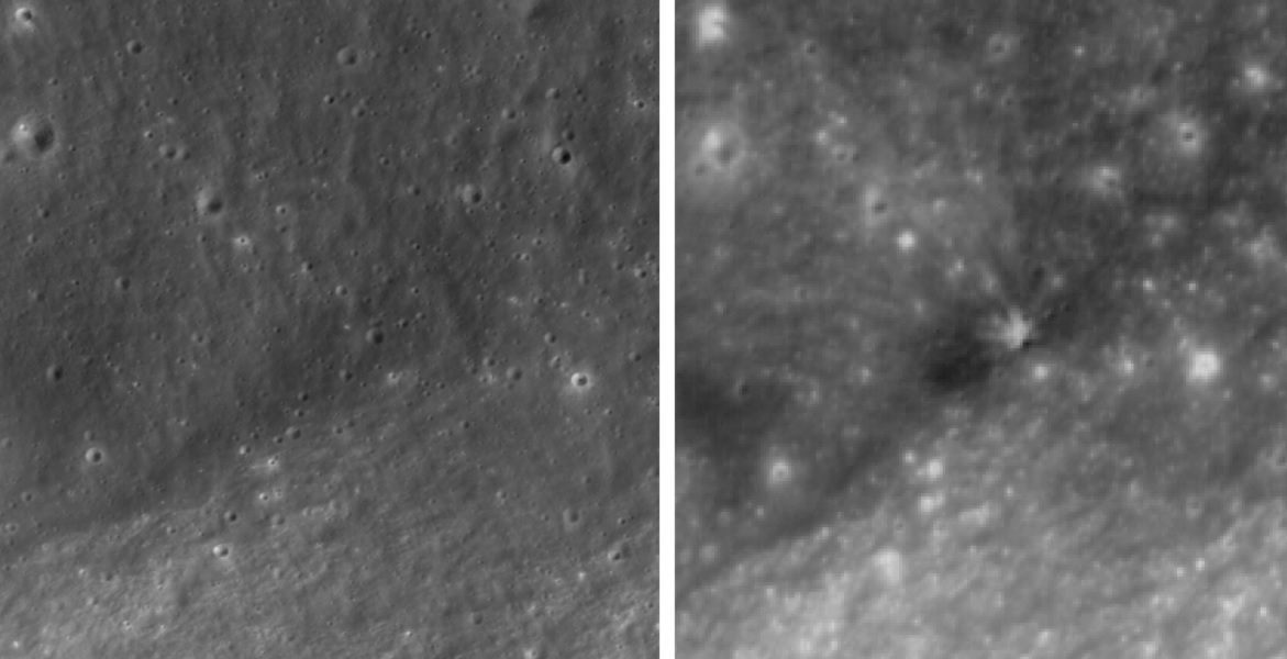 Luna, lovită de SpaceX: crater nou, imagini spectaculoase