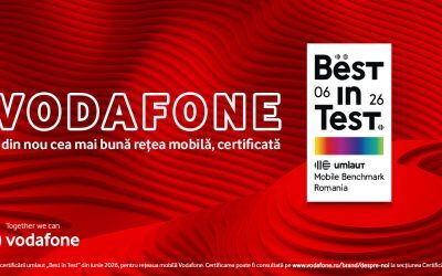 Vodafone, lider la rețea mobilă în România pentru 5 ani