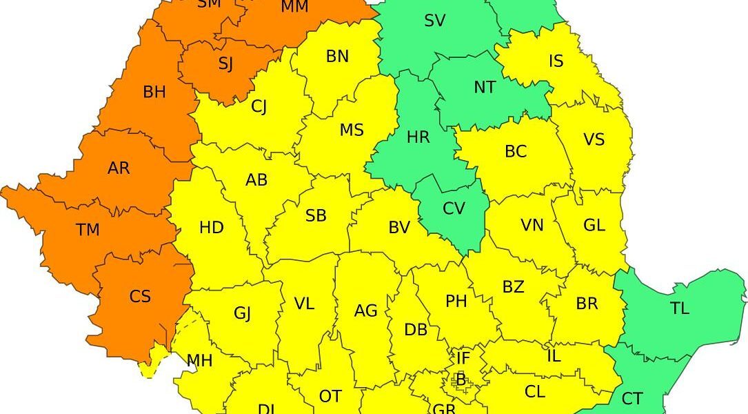 România, sub coduri de caniculă: alertă galbenă și portocalie