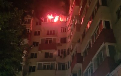 București: Reținut pentru incendii pe Iuliu Maniu. Foc la izolația unui bloc