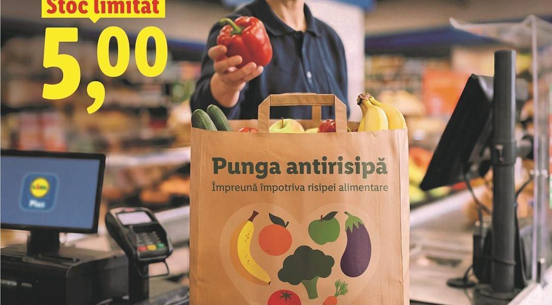 Lidl România luptă cu risipa: pungi cu fructe și legume „imperfecte”